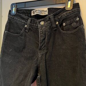 Harley-Davidson Black Denim jeans.   Size 4p